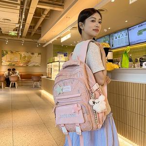 2025 nueva moda INS mochila escolar para <span class=keywords><strong>2</strong></span> piezas conjunto de mochila escolar para estudiantes conjunto lindo conjunto de mochila universitaria para niñas adolescentes - Product Image 6