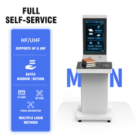 Kiosco de autoservicio RFID UHF para préstamo y devolución de libros, equipo inteligente para bibliotecas, estación de autoservicio para bibliotecas de escuelas públicas