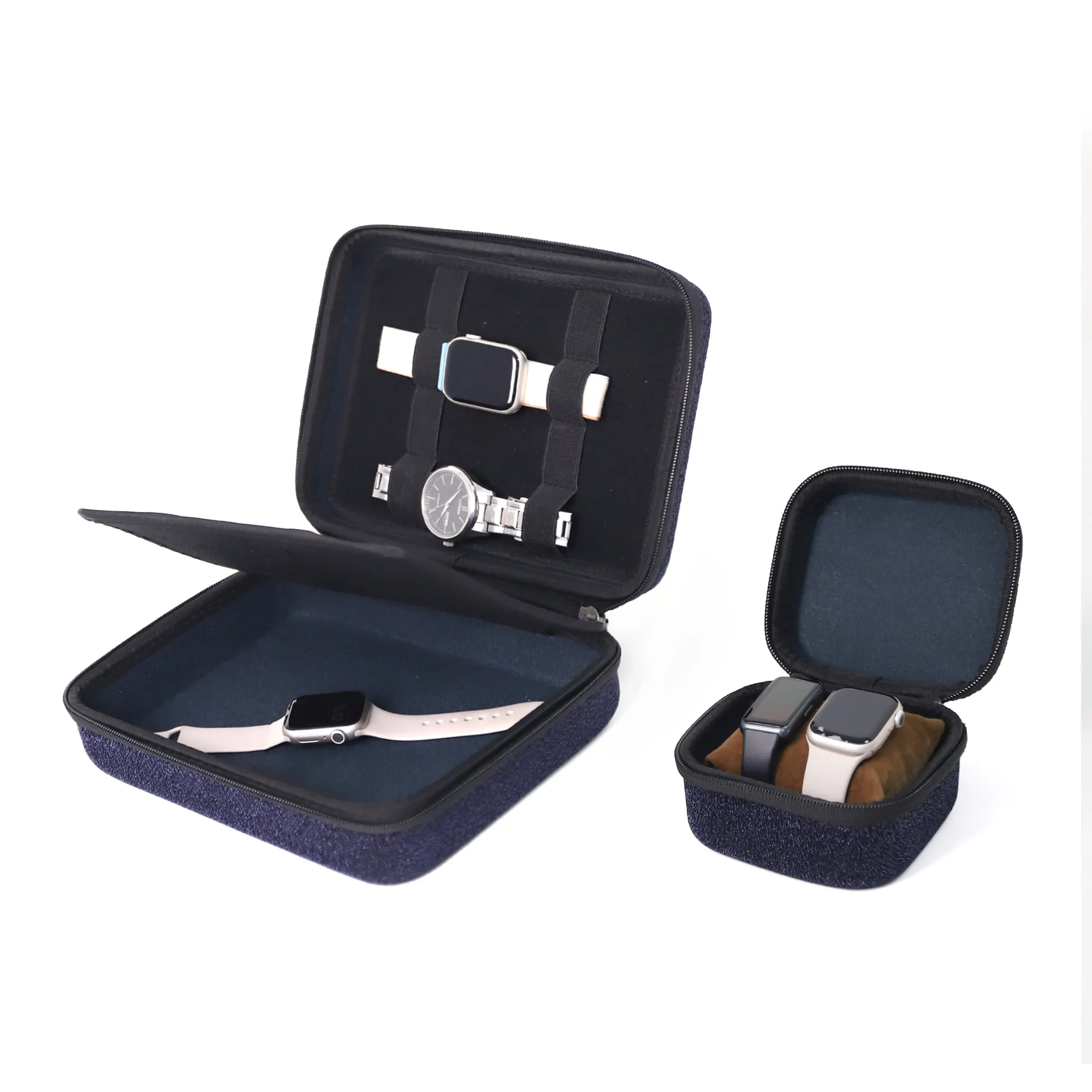 Custom solo scatola per orologi Organizer per tutti gli orologi da polso EVA Watch cerniera borsa per il trasporto