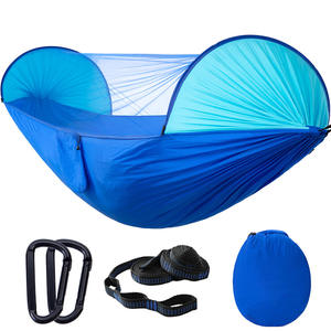 Usine En Gros Camping En Plein Air <span class=keywords><strong>Hamac</strong></span> Balançoire Forte Ripstop Nylon Parasol avec Fermeture Éclair <span class=keywords><strong>Moustiquaire</strong></span> Multifonctionnel - Product Image 4
