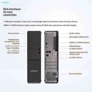 คอมพิวเตอร์ตั้งโต๊ะสำหรับธุรกิจ <span class=keywords><strong>Lenovo</strong></span> Yangtian M4000q Intel <span class=keywords><strong>I3</strong></span>-<span class=keywords><strong>12100</strong></span> หน่วยความจำ 8G/16G DDR5  256G/512GSSD เหมาะสำหรับการศึกษาและการทำงาน - Product Image 6