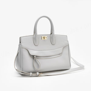 Bolso de Mano de Piel Sintética para Mujer, Modelo 2024, con Cierre de Cremallera y Forro de Poliéster para Chicas - Product Image 2