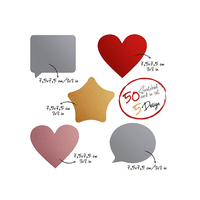 Autocollants à gratter personnalisés de forme carrée de coeur rond or argent rose pour cartes à gratter, étiquettes à gratter