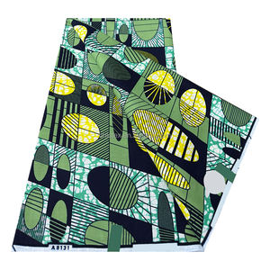 Dernier modèle de tissu africain <span class=keywords><strong>en</strong></span> coton ciré Ankara, imprimé wax africain 100% coton, 6 yards pour la couture de robes et de pagne - Product Image 6