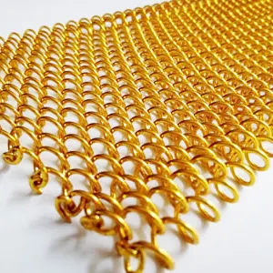 Metalls pulen vorhang Metallgitter-Vorhang gitter für Raum trennwand und Raumteiler
