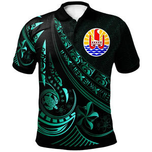 Venta caliente Tahití Poliéster Secado rápido Hawaii Camisas para hombres 3D Impreso <span class=keywords><strong>Tahitian</strong></span> Tribal Tatuajes Estilo Verano Playa hawaiana Camisas - Product Image 4