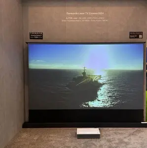 Neues Design Wupro Verbesserter Kontrast CBSP 100 Zoll für ALR Floor Rising Projector Screen Motorisierte Lifting Up Projector Screen