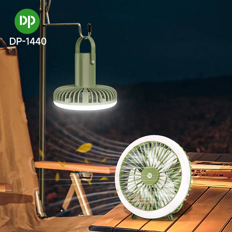 Camping Fans Led Light Usb Oplaadbare Plafond Desktop Tafel Luchtkoeler Kleine Draagbare Mini Fan