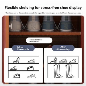 Meuble à <span class=keywords><strong>chaussures</strong></span> en acier pour <span class=keywords><strong>entrée</strong></span> de maison, <span class=keywords><strong>console</strong></span> tout-en-un, nouveau modèle 2024, vente chaude, <span class=keywords><strong>rangement</strong></span> pour couloir <span class=keywords><strong>d</strong></span>'escalier, grande capacité - Product Image 4