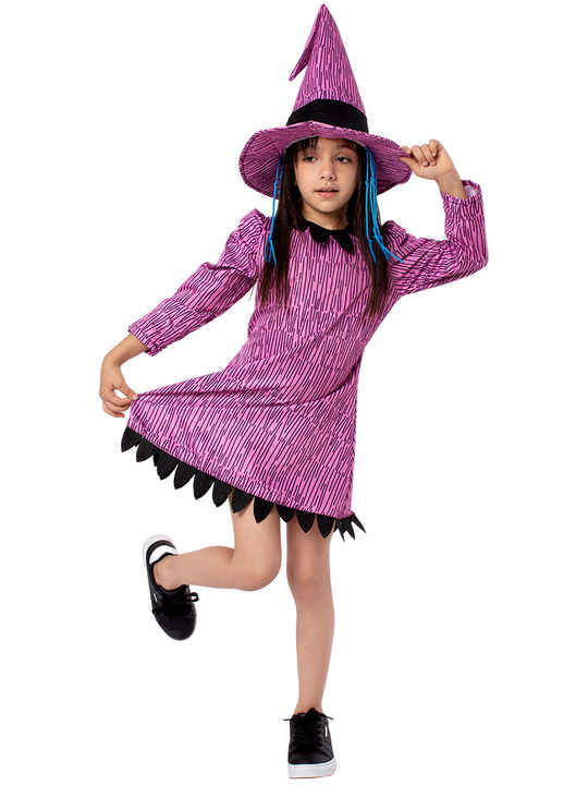 New Children's Thriller Dance Show Costume Halloween Witch Cosplay Costumes Girl