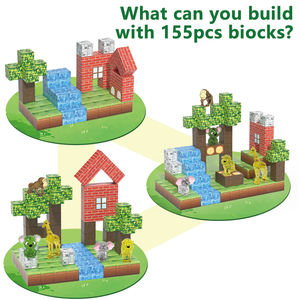 <span class=keywords><strong>2025</strong></span> atualizado STEM infantil aniversário presente plástico magnético blocos de construção telhas <span class=keywords><strong>Kids</strong></span> 'Cubes Set - Product Image 5