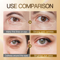 OEM SADOER Vente en gros Masque pour les yeux lyophilisé au collagène et à l'acide hyaluronique Estomper les cernes Éclaircissant Patchs en gel anti-rides pour les yeux