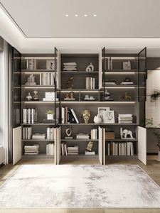 Custom Made Large Book <b>Shelf</b> Display Bookcases Furniture Design Modern Library Wall <b>Wooden</b> Bookshelf Bookcase - Product Image 3