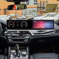 Double écran Android ID9 Car Radio Carplay Screen pour BMW 5 G30 G31 6 6GT G32 2017-2019 Multimedia Player GPS Navigation HeadUnit