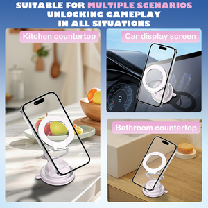 Support magnétique pour téléphone en alliage d'aluminium 2026, best-seller, aspiration sous vide pour tableau de bord de voiture / Conception pliable compatible - Product Image 6