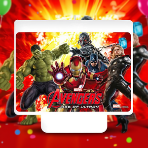 Bougie d'anniversaire Avengers 9x8,5 cm, décoration de fête, lot de 2 - Product Image 3