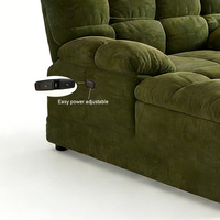 Canapé-lit de sol multifonctionnel en chenille réglable avec support de téléphone, chaise longue inclinable pour jeux, lecture et siestes – Style traditionnel