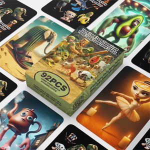 Nouveau gros 92 par boîte Tung Tung Tung Sahur Lomo cartes impression dessin animé deux fois côté Collection <span class=keywords><strong>Photo</strong></span> cartes postales pour les enfants - Product Image 1
