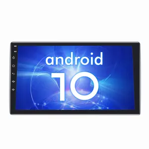 Desbloqueio de estoque de rádio universal para carro, rádio automotivo com android touch screen, áudio gps, fm, som estéreo, com câmera reversa