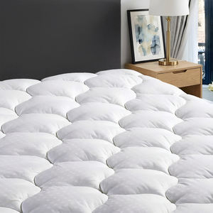 <span class=keywords><strong>Surmatelas</strong></span> en <span class=keywords><strong>coton</strong></span> biologique pour lit king size, matelassé, respirant, rafraîchissant, avec poches profondes, lavable en machine, blanc - Product Image 1