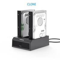 FIDECO 3 Bay ABS USB 3.0 5Gbps HDD SSD Dock 2.5 3.5 SATA IDE Clone Docking Station duplicatore di disco rigido