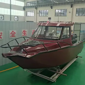 Profisher perahu Cina, kapal memancing aluminium 6.25m kabin cruiser