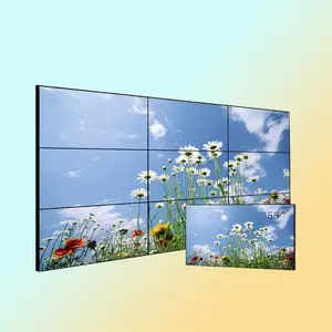 Trung Quốc Nhà máy bán 46 inch siêu hẹp 3.5 mét bezel 2x2 nối màn hình trong nhà HD 4K 3x3 bức tường video LCD