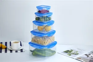 For Food Storage Portable Cute Small Best Airtight Microwave Plastic Stackable Container Box With Lids