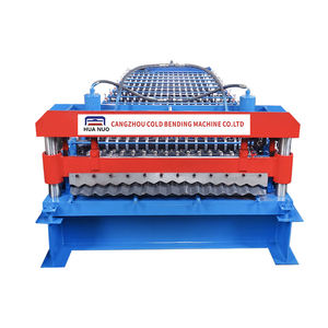 수동 이중층 롤 시트 지붕 타일 제작 롤 성형기 - Product Image 1