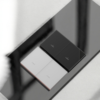 Bingoelec personnalisé Style américain Tuya Smartlife Wifi télécommande sans fil interrupteurs de lumière en plastique bouton poussoir interrupteur mural intelligent