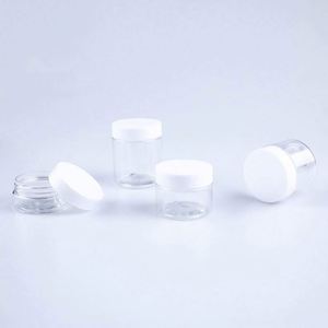 Vente en gros de pots ronds transparents en PET de qualité alimentaire de 3,5 grammes pour herbes sèches et fleurs, anti-odeur, avec couvercle noir et étiquettes personnalisables - Product Image 6
