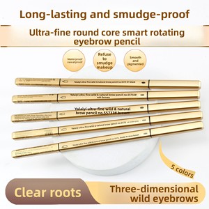 Lápiz Delineador de Cejas Doble con Tira Dorada Pequeña, Diseño Triangular <span class=keywords><strong>Tridimensional</strong></span> y Duradero, Modelo 5573 para Chicas - Product Image 3