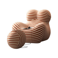 Fauteuil de relaxation moderne de haute qualité, design élégant, pour petit appartement, extérieur, salon, détente et loisirs
