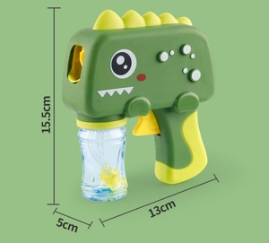 Nueva máquina de burbujas automática de plástico para niños, soplador de pistola de burbujas de dinosaurio eléctrico para exteriores - Product Image 5