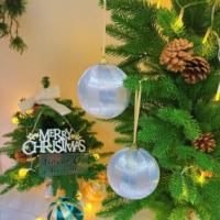 Boules de Noël en plastique personnalisées de haute qualité, résistantes aux chocs et aux UV, fabriquées à la machine, respectueuses de l'environnement, Jinyue