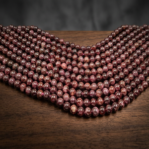 ลูกปัดหินโมราคริสตัลพลอยโกเมนเส้นหลวม8มม. งานฝีมือหินกึ่งมีค่า - Product Image 4