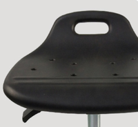 Nouvelle conception de chaises pivotantes en acier pour laboratoire hospitalier, tabourets de laboratoire antistatiques avec siège mobile en PU pour l'école et l'usage industriel