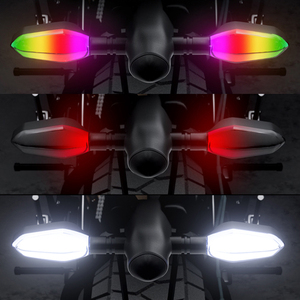 Phổ xe máy RGB bật tín hiệu hổ phách nhấp nháy máy chiếu chỉ số Đèn Xe Máy Scooter flasher vào cua tín hiệu đuôi ánh sáng - Product Image 2
