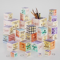 Cube de vitesse magnétique OEM 3x3 Moyu RS3M V5 personnalisable, style GAN, jouet promotionnel pour événements marketing