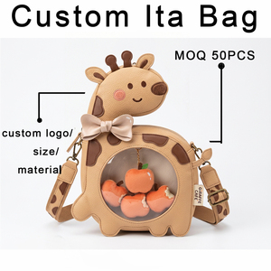 <span class=keywords><strong>Mochila</strong></span> Infantil Personalizable con Ventana <span class=keywords><strong>Transparente</strong></span>, Diseño Adorable de Erizo, en Cuero PU, para Uso Diario y Viajes - Product Image 6