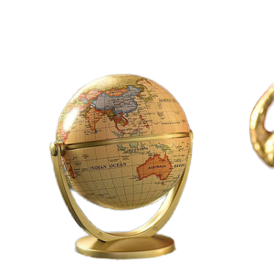 Wellfun Modern Illuminated Aluminium Stand Earth <b>Globe</b>-Educational Decor for Children's Graduation/Wedding Gift - Product Image 1