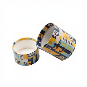Customized Round Paper Tube Cylinder Gift Box with <b>Window</b> Cardboard Packaging For Small Business Cosmetics Soap Candle Jewelry - Product Image 1