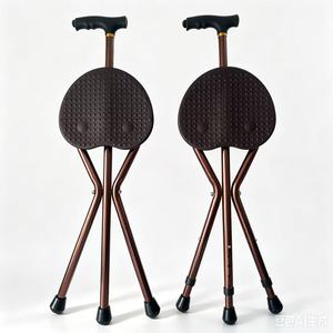 Yonghe Cane <b>Stool</b> Aluminum Alloy <b>Adjustable</b> <b>Height</b> Tripod Walking Stick For Elderly Support - Product Image 3