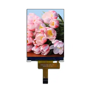 Módulo LCD para tela de toque transflectiva com resolução de 240x320m24, interface SPI com luz solar semi-transparente de 2.4 polegadas