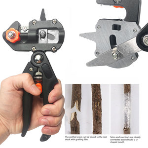 Sécateur de jardinage DIY à poignée antidérapante, largeur de coupe 35 mm, en acier inoxydable et plastique, pour la taille des vignes et le greffage - Product Image 4