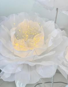 Le coton laiteux de papier d'organza de soie libre créatif peut être personnalisé fleur d'ouverture et de fermeture automatique pour la décoration de mariage - Product Image 6