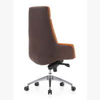 Chaise de direction de bureau Chaise longue en cuir à dossier haut en Pu Chaise de bureau pivotante en cuir