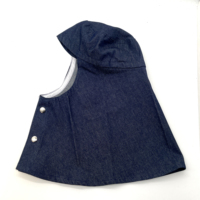 Casquette de soudeur en denim Ever Fortune EFKP0041 avec boutons-pression, protection anti-étincelles, anti-poussière, unisexe, toutes saisons