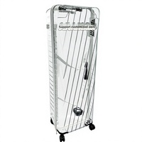 Sac de golf rigide haut de gamme pour PC avec fermeture éclair à verrou TSA et valise trolley à roulettes pour clubs