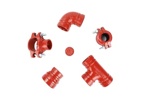 WFHSH 유연한 금속 2 "파이프 피팅 팔꿈치 90 도 홈 팔꿈치 UL FM 파이프 소방 시스템 용 팔꿈치 - Product Image 5